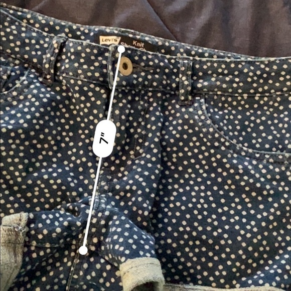 Levi’s Girls Blue Knit Shorty Shorts Girls 14 regular - Picture 10 of 10